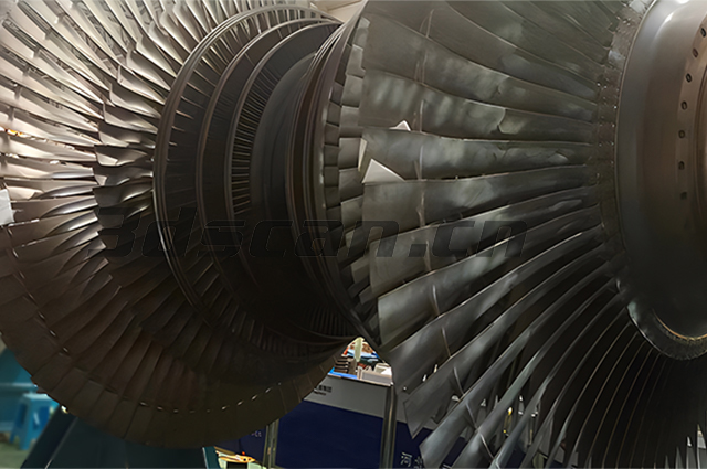 On-site scan of steam turbine